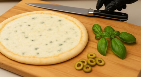 PIZZA A LA PIEDRA ROQUEFORT- 4 PORCIONES - CALIENTE